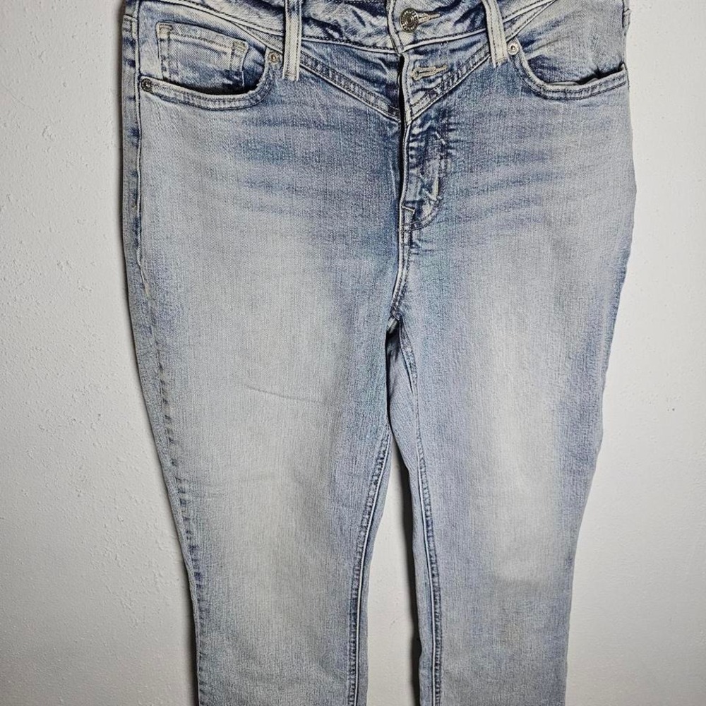 M Jeans by Maurices Women's Size 10 High Rise Boot Cut Ankle Light Wash Denim